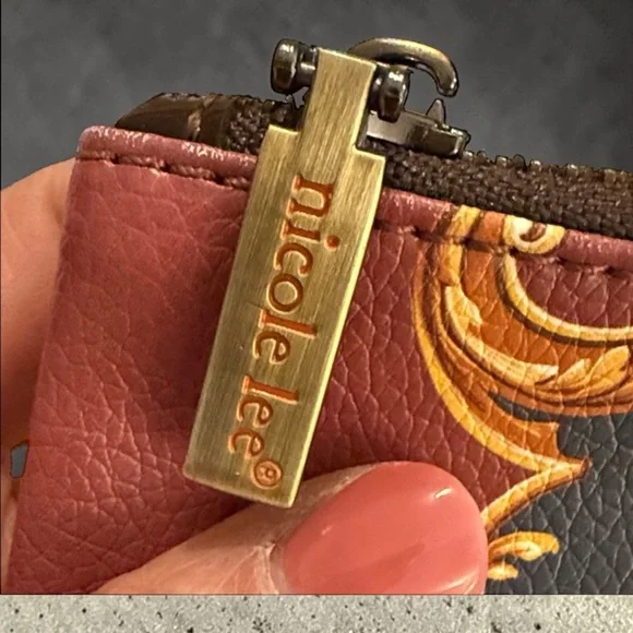 Nicole Lee Red and Gold Floral Clutch - Picture 7 of 8